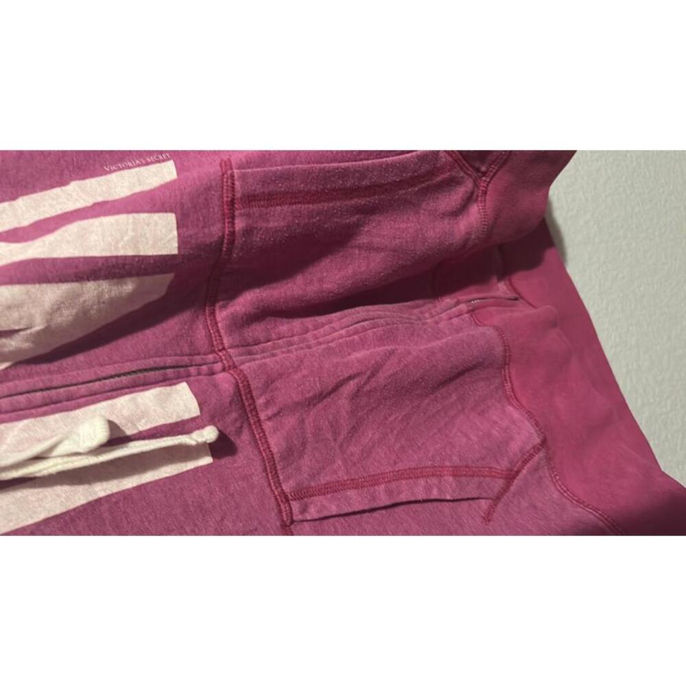 Victoria's Secret Pink Hoodie - Purple and White - Picture 3 of 8